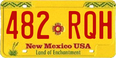NM license plate 482RQH