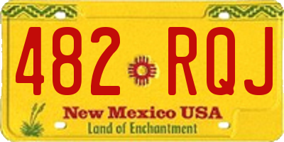 NM license plate 482RQJ