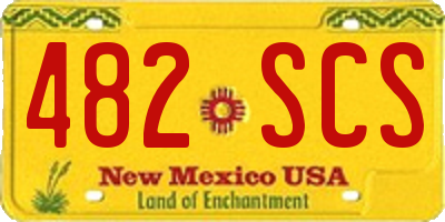 NM license plate 482SCS