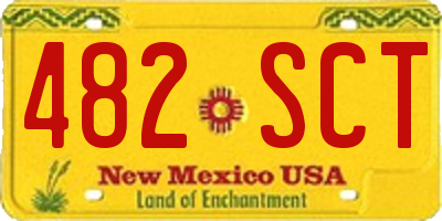 NM license plate 482SCT