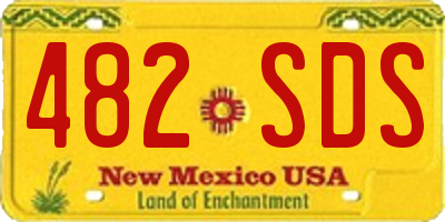 NM license plate 482SDS