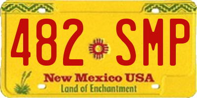 NM license plate 482SMP