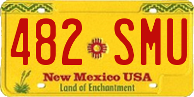 NM license plate 482SMU