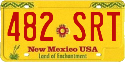 NM license plate 482SRT