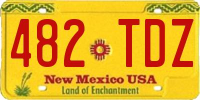NM license plate 482TDZ