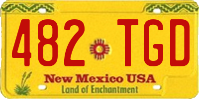 NM license plate 482TGD