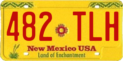 NM license plate 482TLH