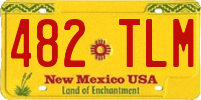 NM license plate 482TLM