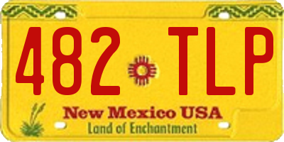 NM license plate 482TLP