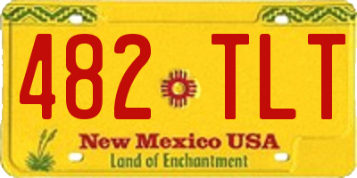 NM license plate 482TLT