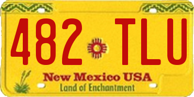 NM license plate 482TLU