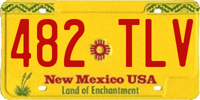 NM license plate 482TLV