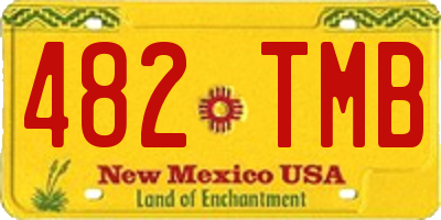 NM license plate 482TMB