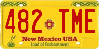 NM license plate 482TME