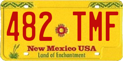 NM license plate 482TMF