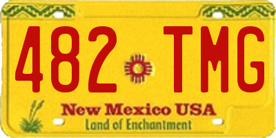 NM license plate 482TMG