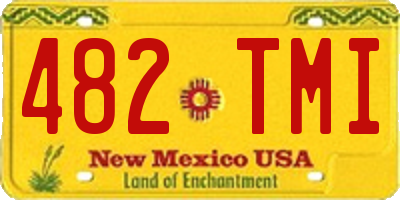 NM license plate 482TMI