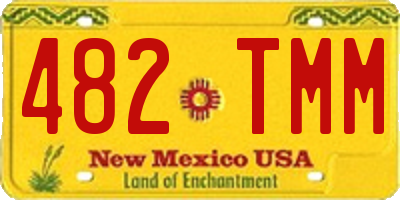 NM license plate 482TMM