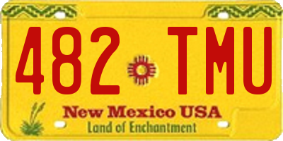 NM license plate 482TMU