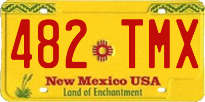 NM license plate 482TMX
