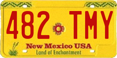NM license plate 482TMY