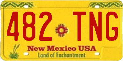 NM license plate 482TNG