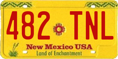 NM license plate 482TNL