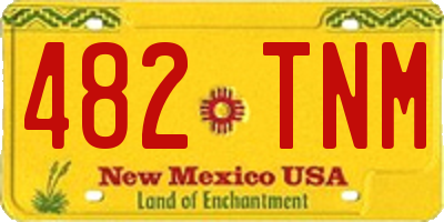 NM license plate 482TNM