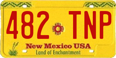 NM license plate 482TNP