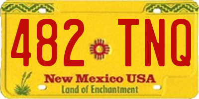 NM license plate 482TNQ