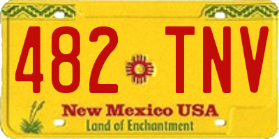 NM license plate 482TNV