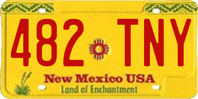 NM license plate 482TNY