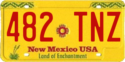 NM license plate 482TNZ