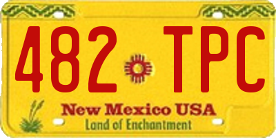 NM license plate 482TPC