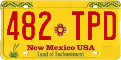NM license plate 482TPD