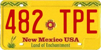 NM license plate 482TPE