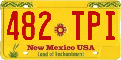 NM license plate 482TPI