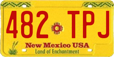 NM license plate 482TPJ