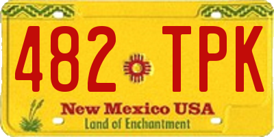 NM license plate 482TPK