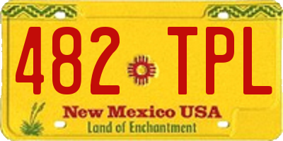 NM license plate 482TPL