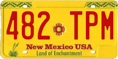 NM license plate 482TPM