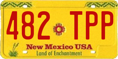 NM license plate 482TPP