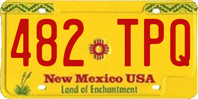 NM license plate 482TPQ