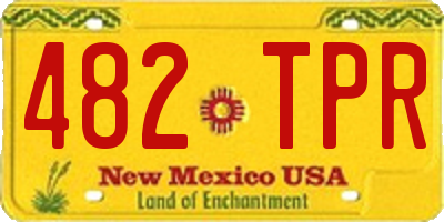 NM license plate 482TPR