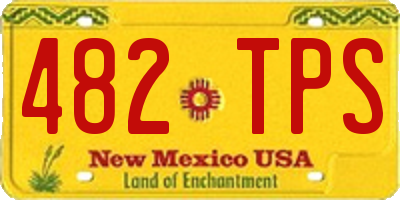 NM license plate 482TPS