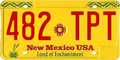 NM license plate 482TPT