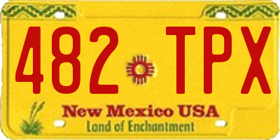 NM license plate 482TPX