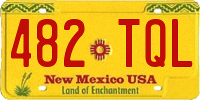 NM license plate 482TQL