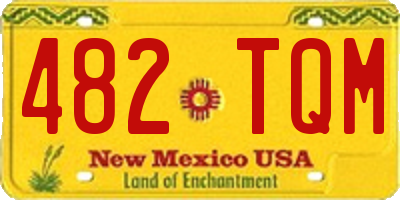 NM license plate 482TQM