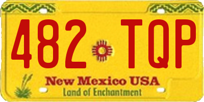 NM license plate 482TQP